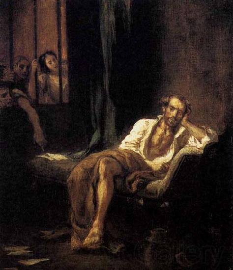 Eugene Delacroix Tasso in the Madhouse France oil painting art